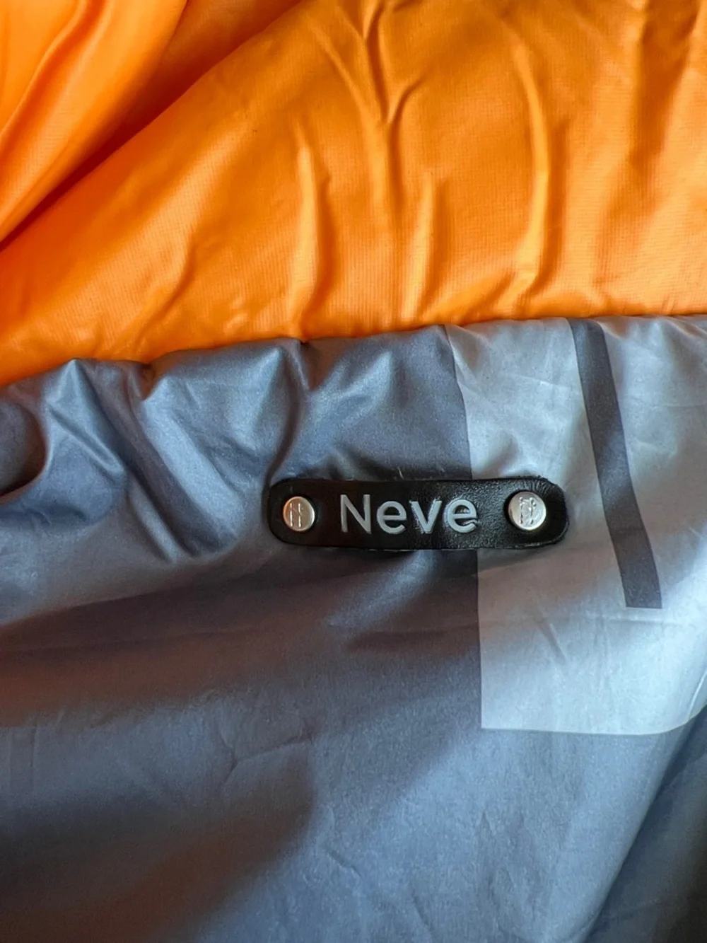Never Orange Quilted Puffer Ski Vest